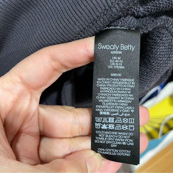 Sweaty Betty Women's Size 8-10 One & Done Sweatshirt Dress Long Sleeve Gray NWT - Picture 12 of 14